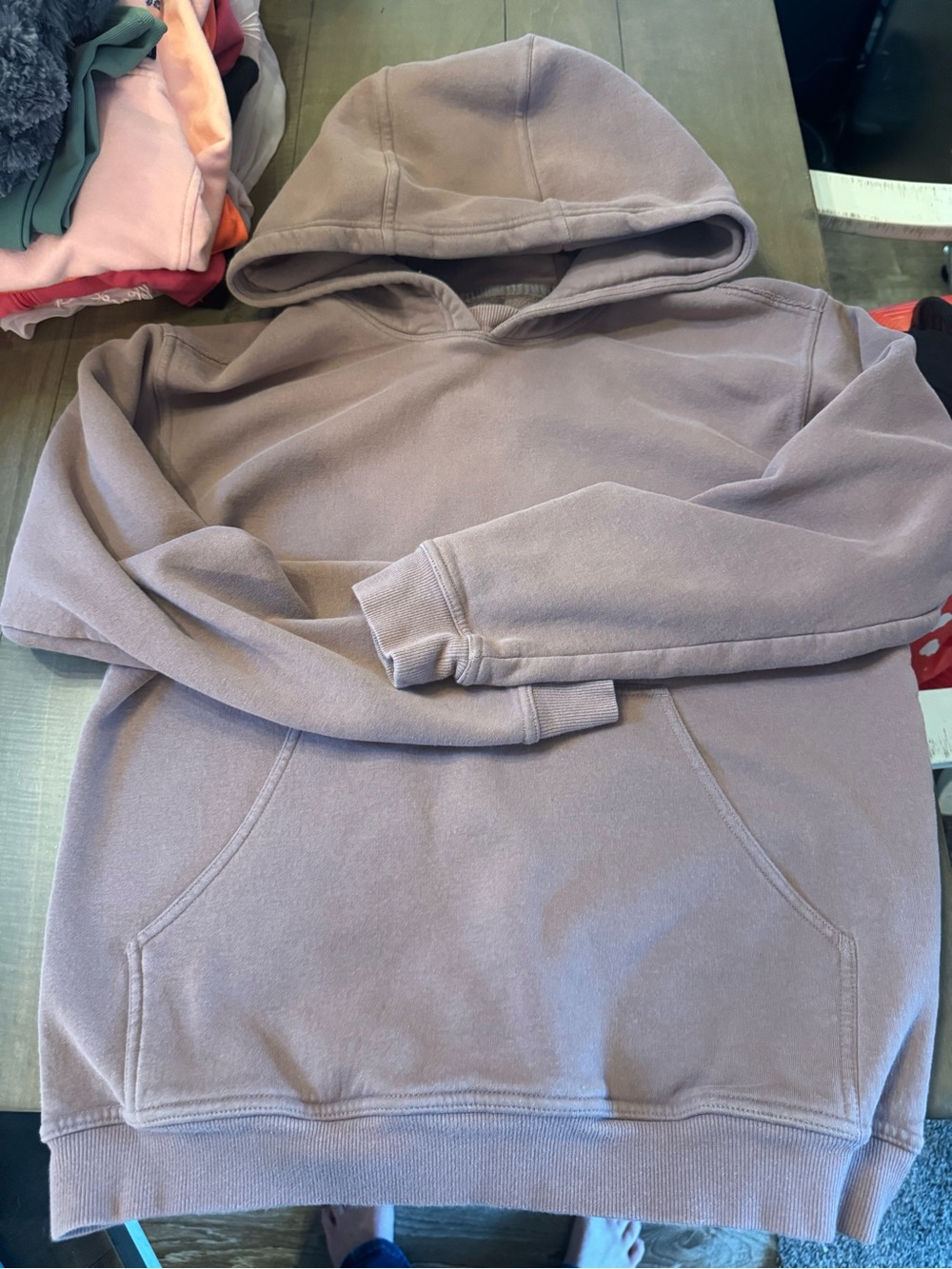 Lululemon estimated size 6 All Yours Hoodie Spanish Oak Brown Scuba